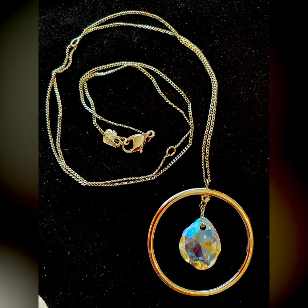 Swarovski crystal necklace in silver